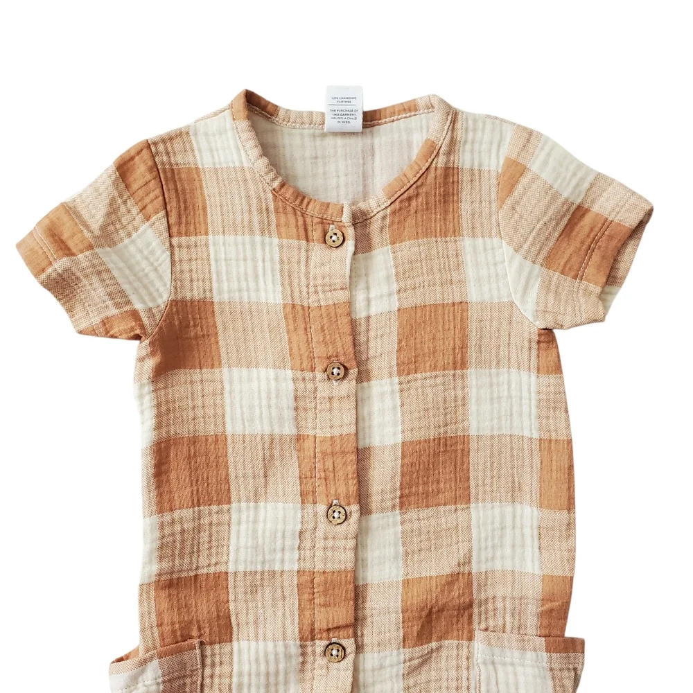 Colored Organics Muslin Button Suit
